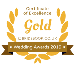 Wedding Awards 2019 Certificate of Excellence Gold